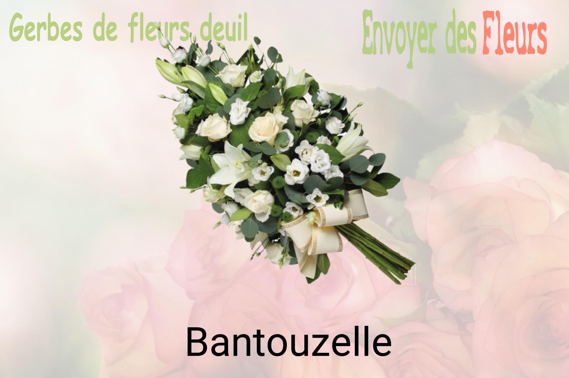 Gerbe de fleurs de deuil livrée à Bantouzelle